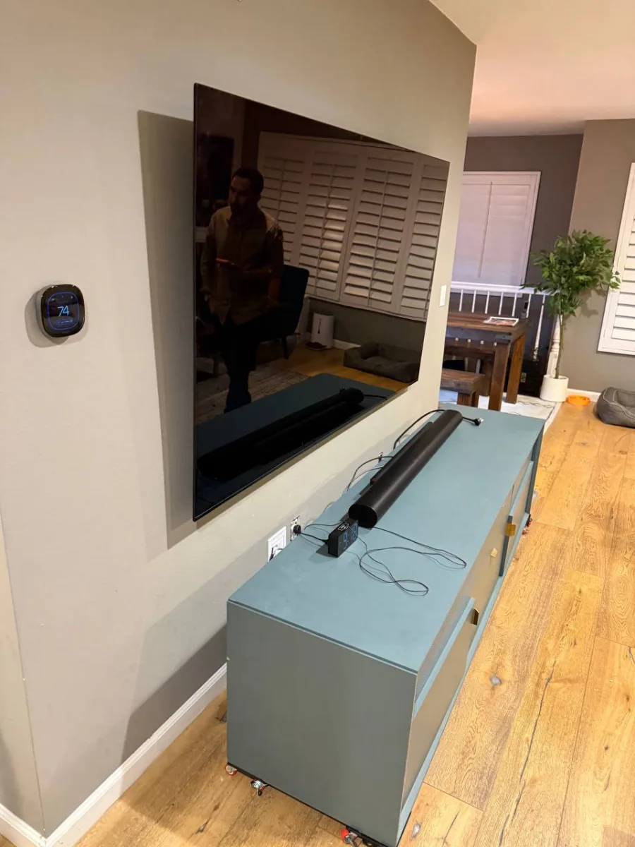 Raising a Mounted TV by Two Inches