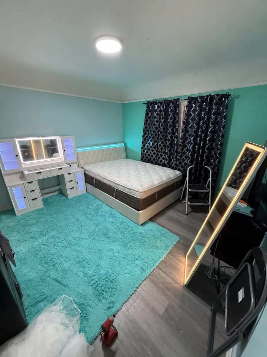 Bedroom Makeover: Bed Frame, Vanity & Console Assembly