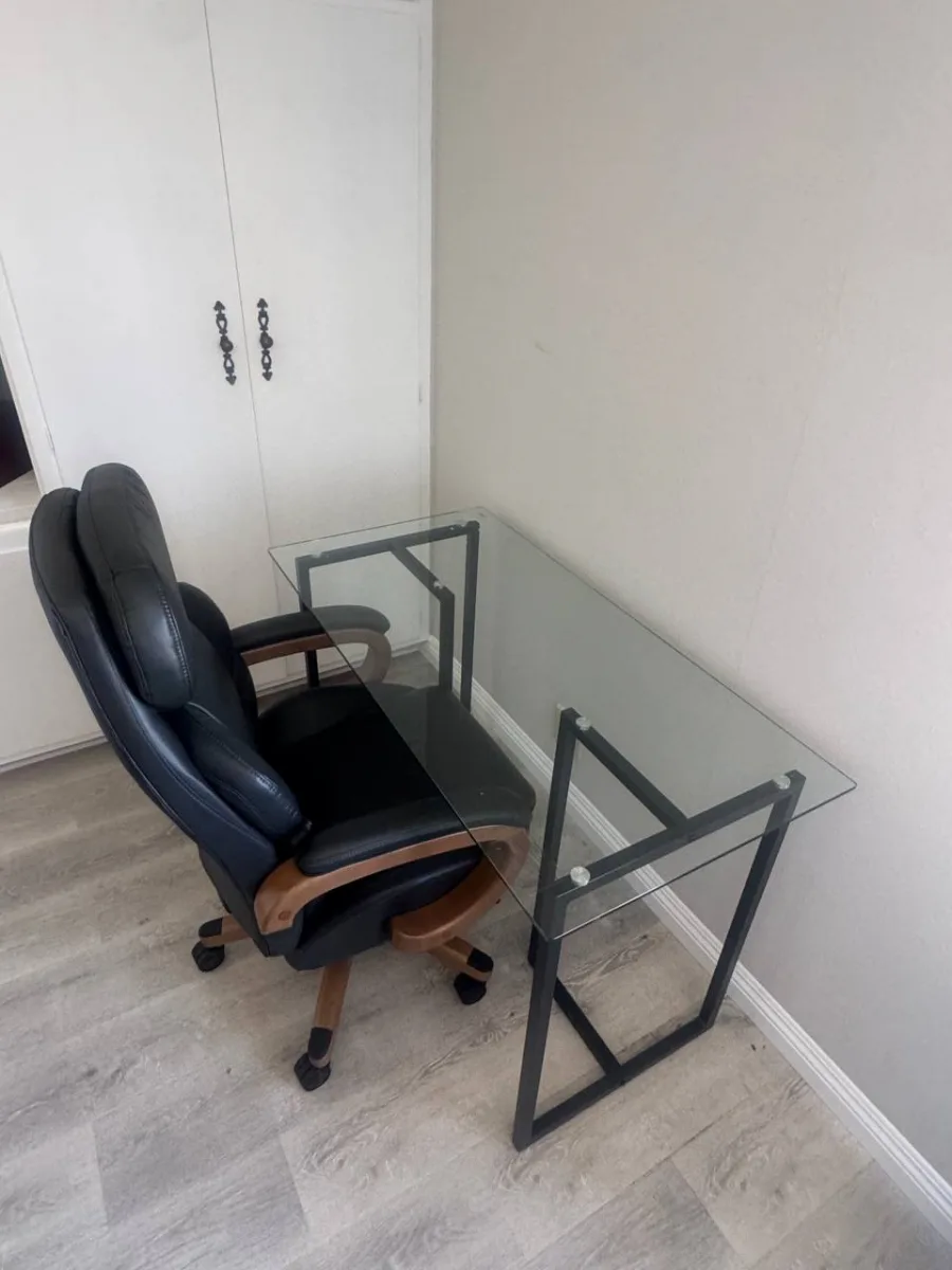 Furniture Assembly Spotlight: Glass Desk + Executive Office Chair